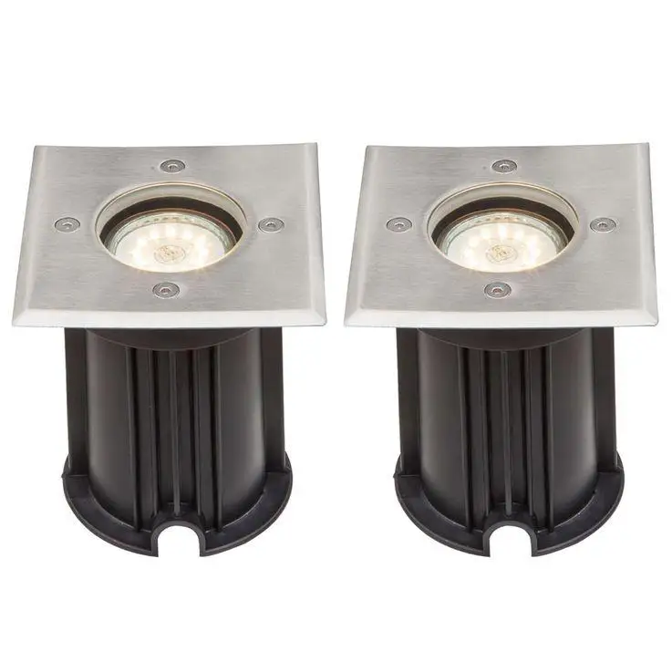 IP67 waterproof modern square stainless steel surface buried gu10 outdoor recessed underground lamp
