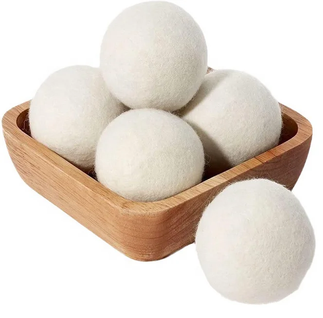 Reduce Clothing Wrinkles Naturally reusable 100% New Zealand Chemical Free Fabric Softener Organic Wool Dryer Balls