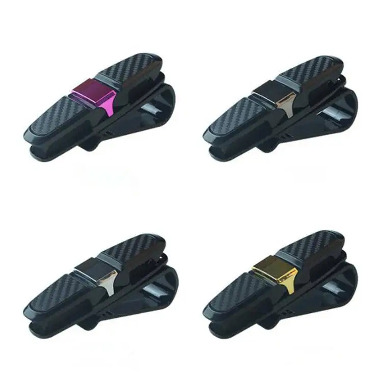 Car ABS universal business card holder Car sun visor glasses holder