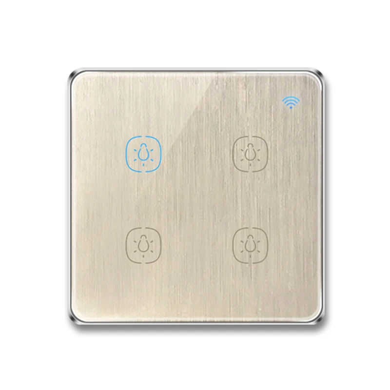  Смарт-переключатель Tuya Smart Life умный выключатель с 4 клавишами Wi-Fi для дистанционного управления мобильными телефонами