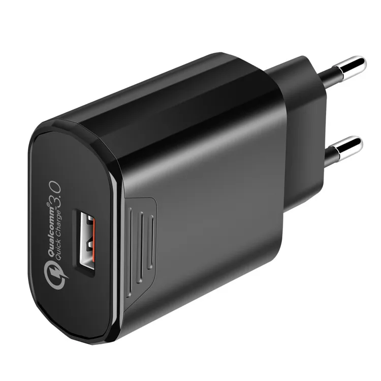 EU multi quick charge 3 0 usb дорожное зарядное устройство с одним USB-кабелем для быстрой