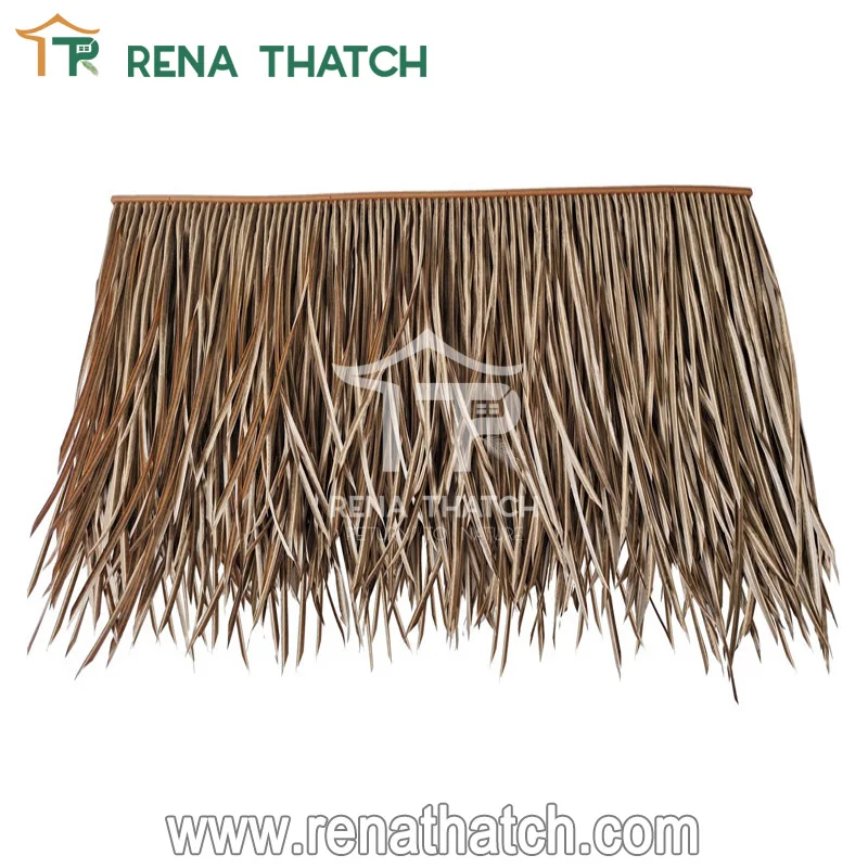Hot sale cheap artificial thatch synthetic thatch roofing for resort tiki bar