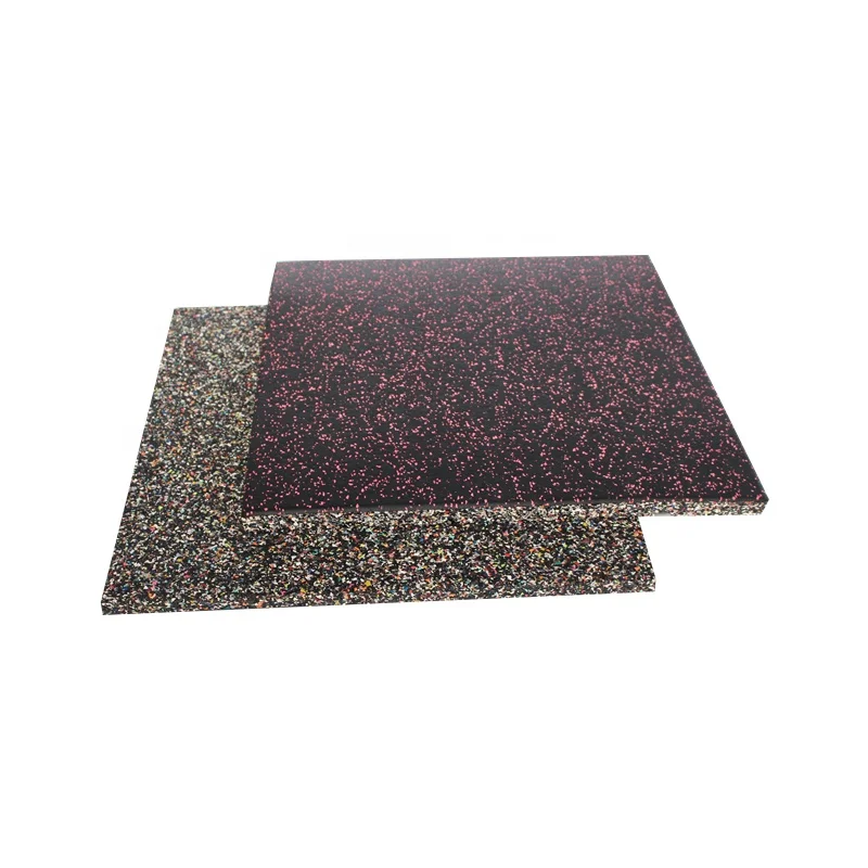 Tappetino in gomma da palestra 15mm 20mm 25mm 1 inch shock absorption non-toxic gym rubber flooring mat