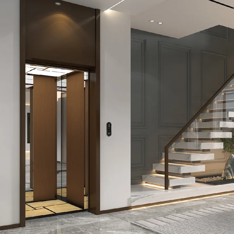 HOMEKA Villa Elevator Comfortable and Safe Residential Elevator Internal Residential Use Domestic Steel Belt Elevator