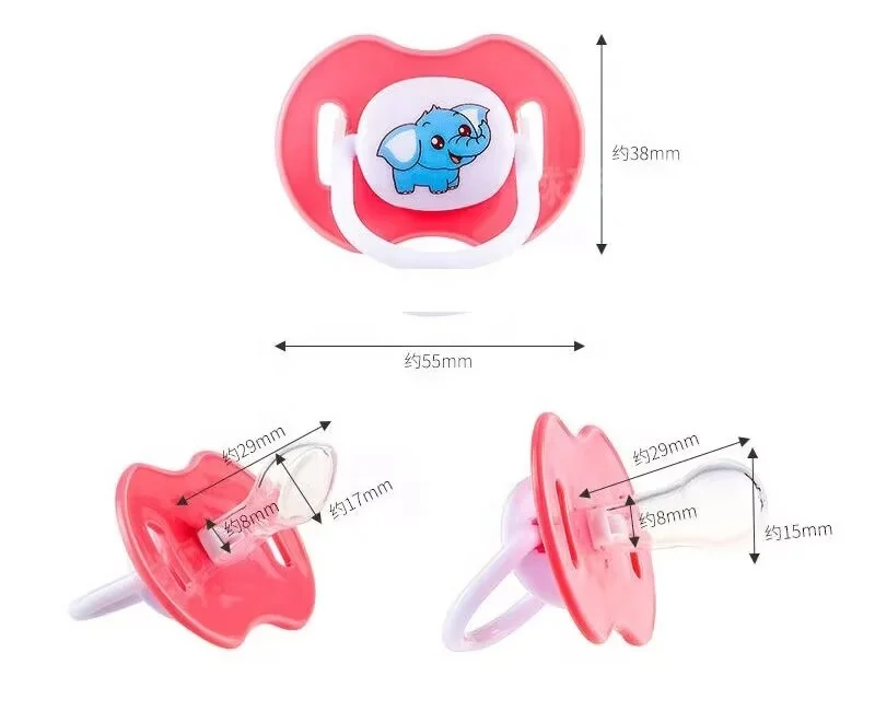 Wholesale infants Soft Teething Soother Silicone Baby  funny Pacifier