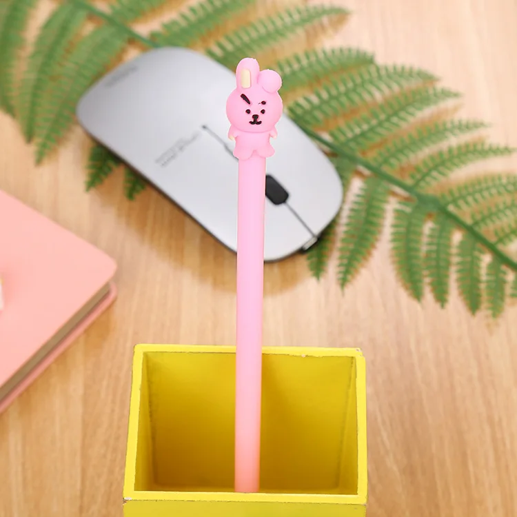 Promotional USA New fashion advertisement stationery, OEM customised Creative Cartoon design plastic ink gel drawing pens