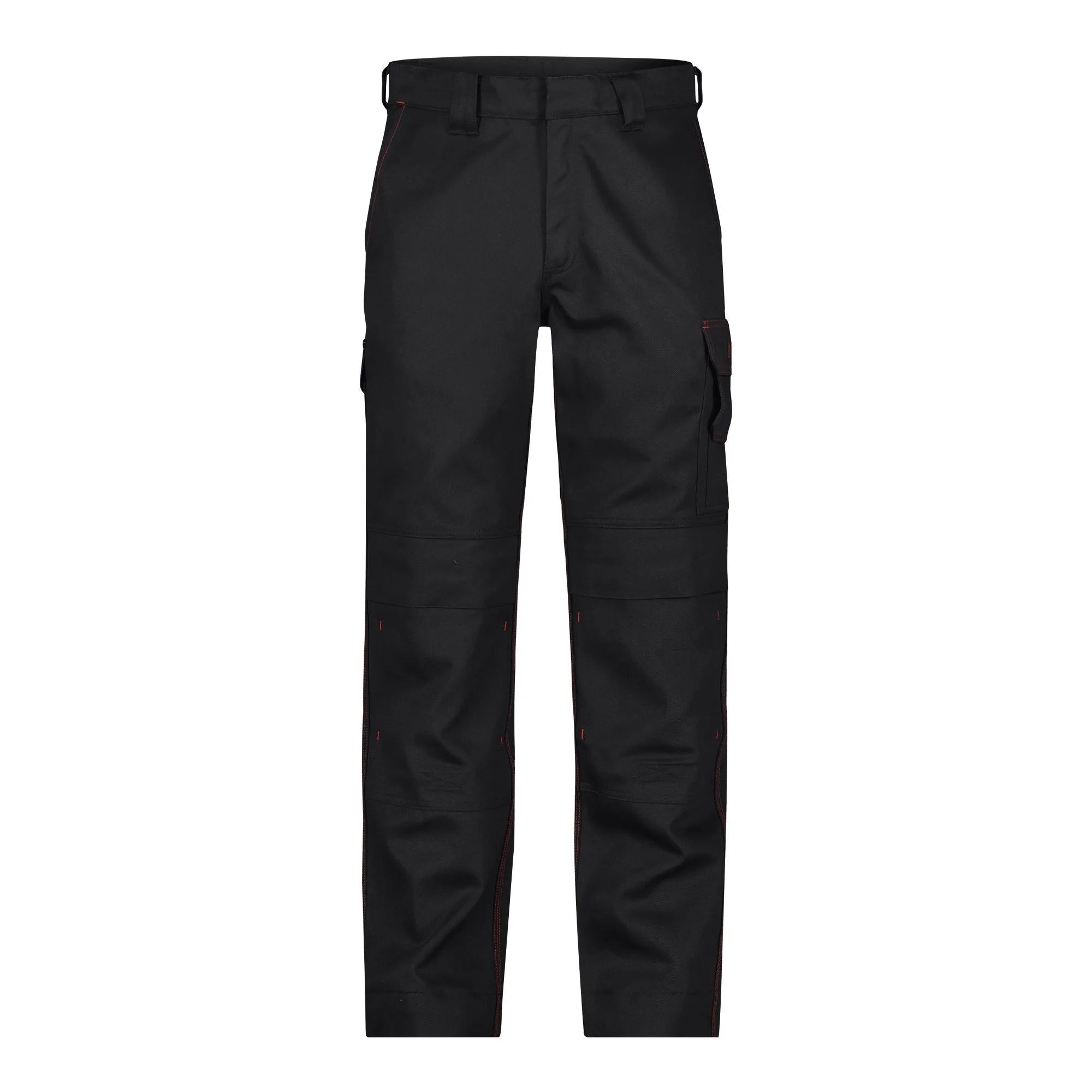 Тяжелые огнестойкие Стрейчевые дышащие рабочие брюки для мужчин строительство с карманами на коленях