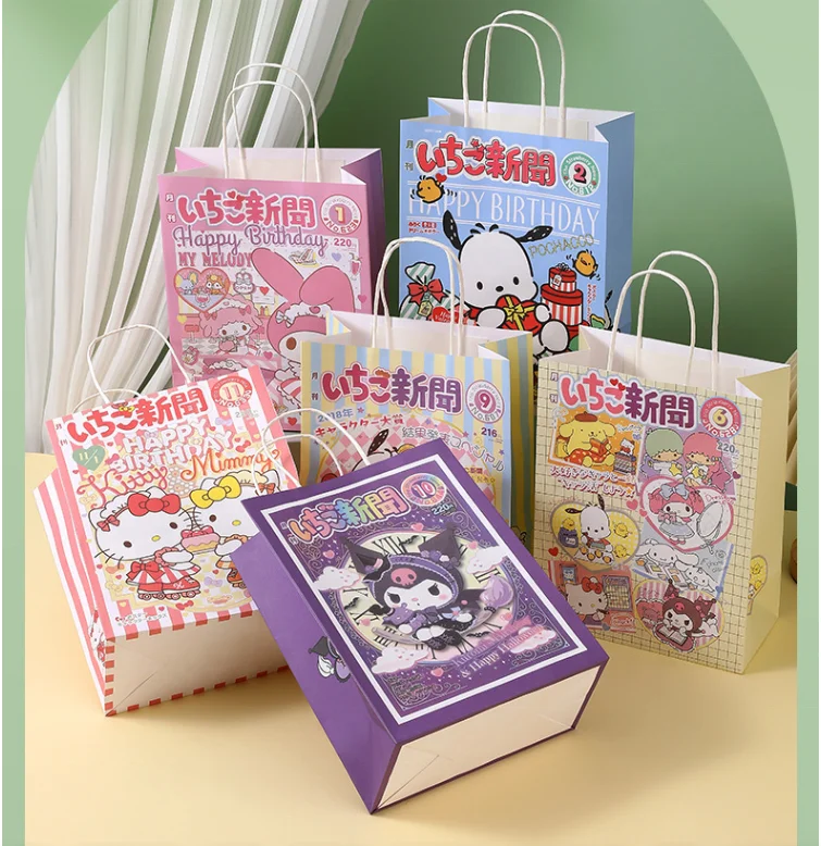 wholesale super paper hello kitty recycled gift supermarket paper bag