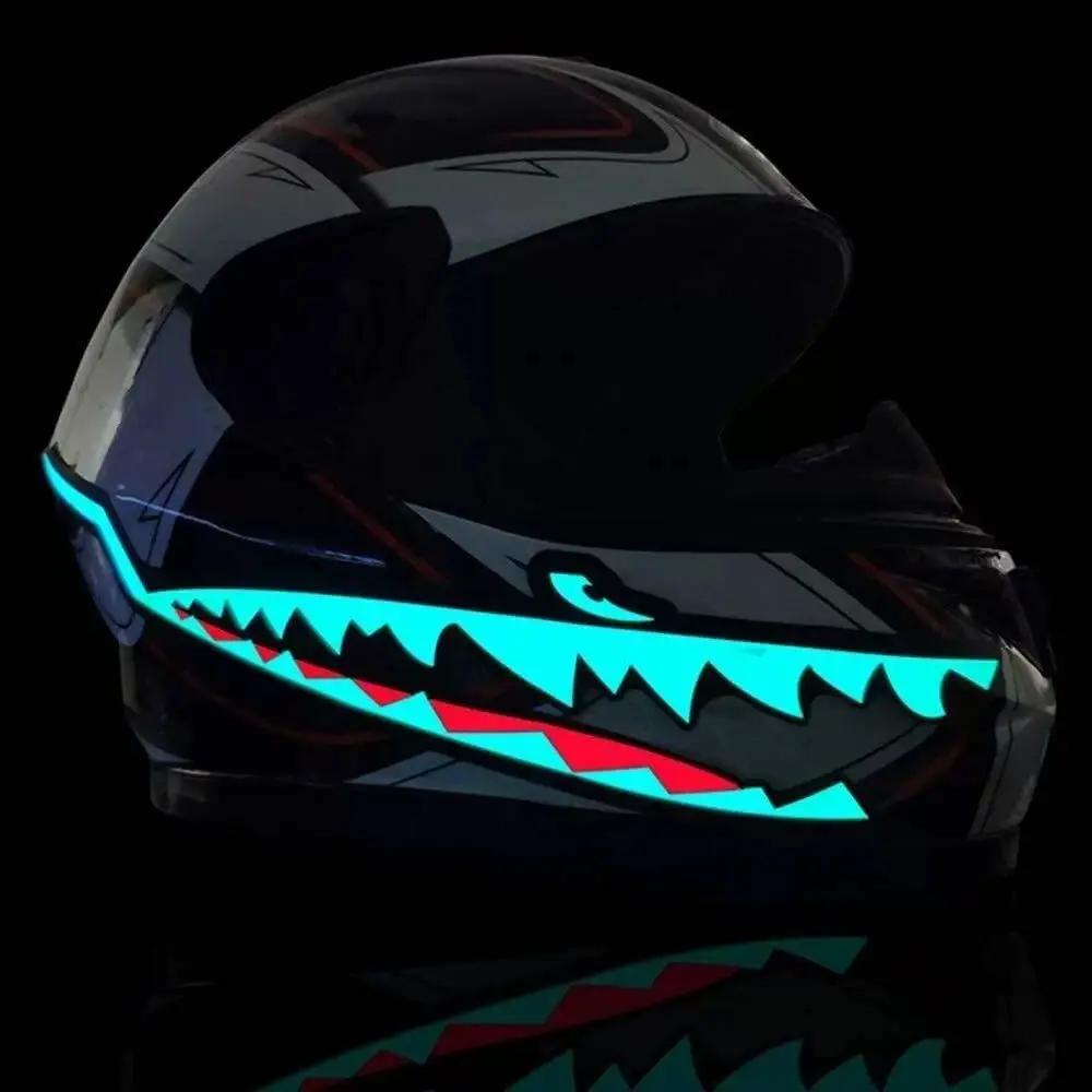 Voiture safety signal warning Shark cool shapes led helmet bar motorcycle riding motorcycle helmets led helmet light strip