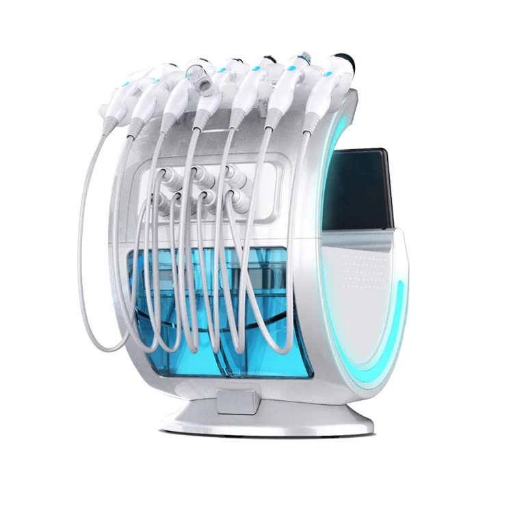 7 in 1 hydro dermabrasion Body skin peeling solution aqua oxygen facial skin care beauty machine with skin scanner