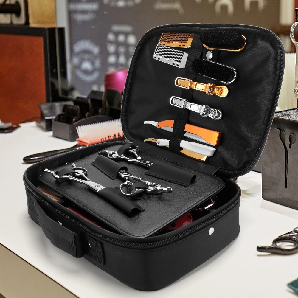 Custom LOGO Large Carrying Hair Clipper Hairdressing Storage Case Barber Tool Bag for Barber Supplies