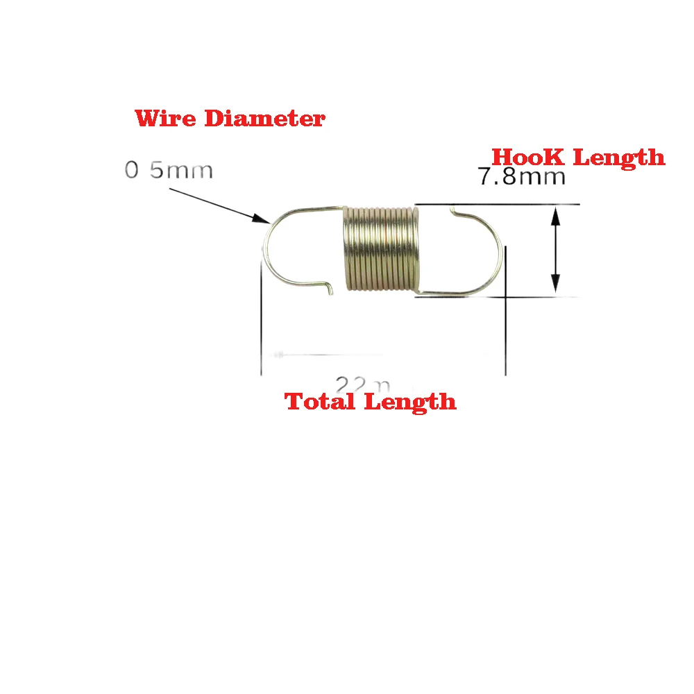 Spring Steel Zinc Plating Adjustment Extension Springs Compression Coil Wires For Gasoline engine accessories part