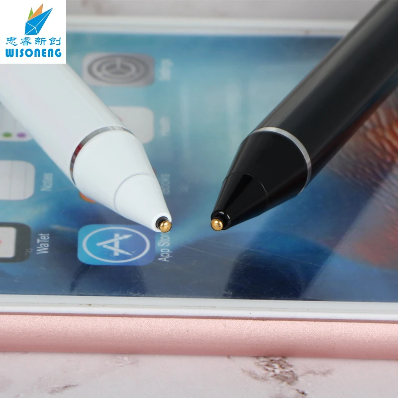 Элегантный стилус с автоматическим отключением работает со всеми емкостными устройствами с сенсорным экраном