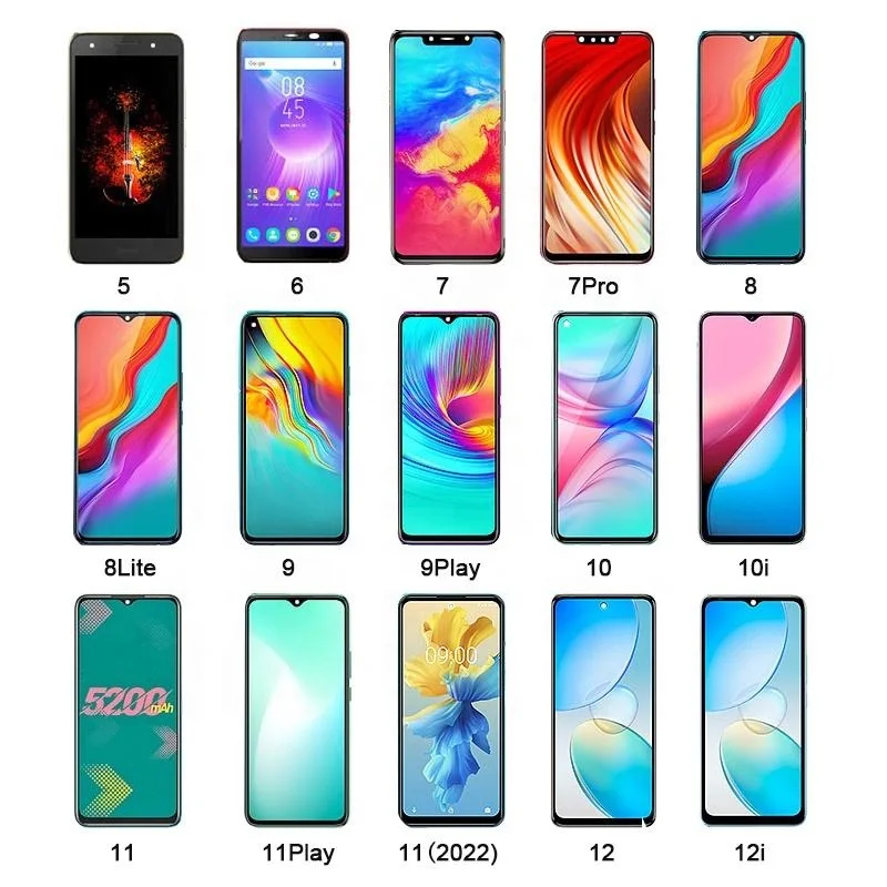 Factory Price Spark 5 Air 6 go 7 pro 8 9 11 12 15  LCD screen for Infinix Tecno x650 x688 x678 x698 LCD Display touch Screen