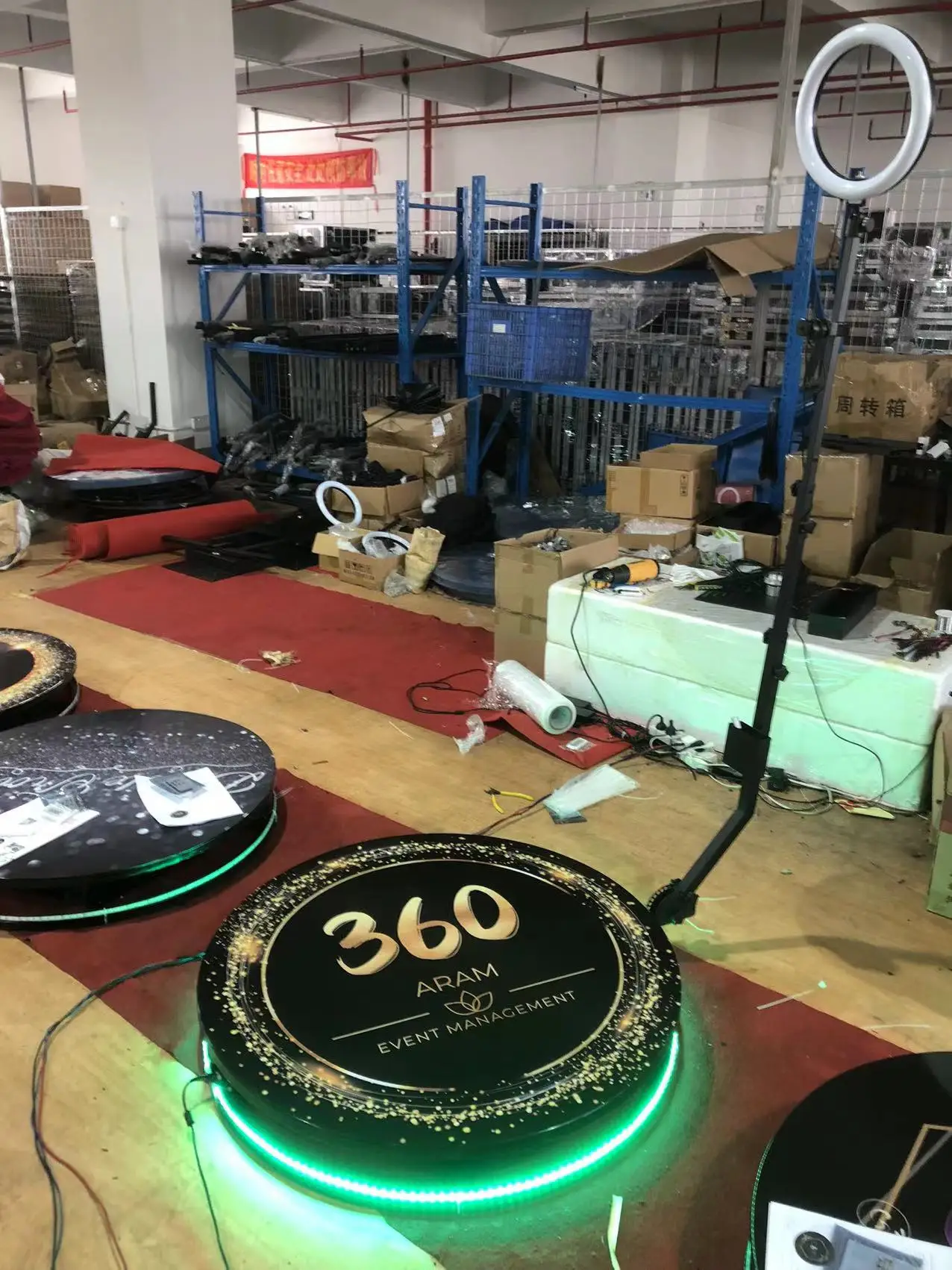 Вращающийся медленный торговый автомат видеокамера камера 360 фотобудка склад Гуандун со сценой