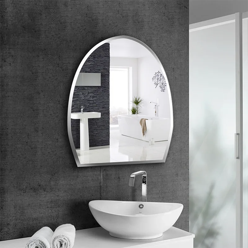 4mm 5mm  Decorative Home Decor Luxury Wholesale Wall Mounted Bevel Mirror Bathroom Mirror with bevel edge