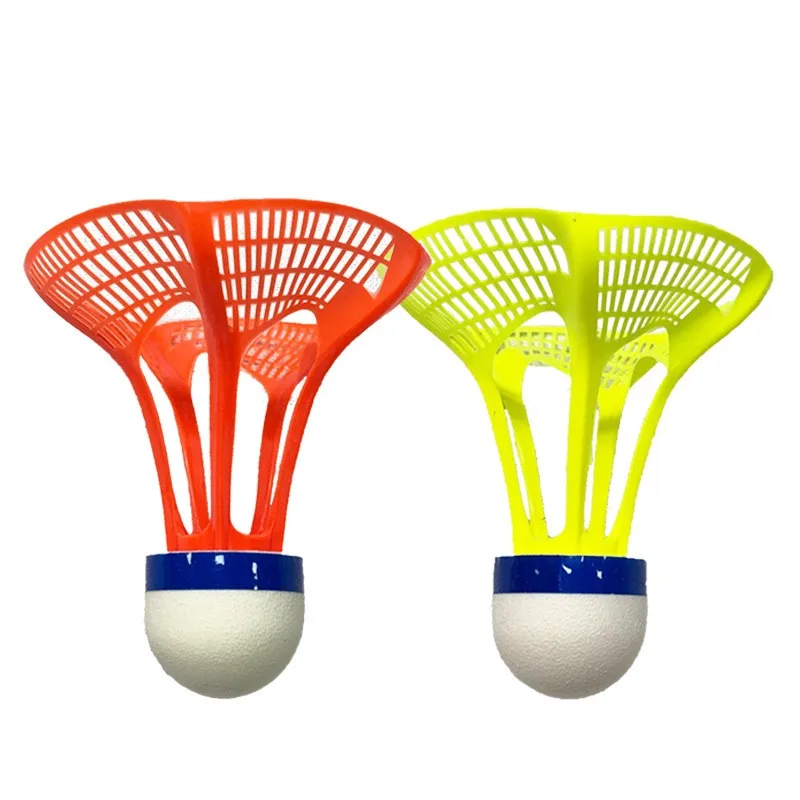 Outdoor Plastic Badminton Cork Nylon Badminton Windproof Elastic Badminton