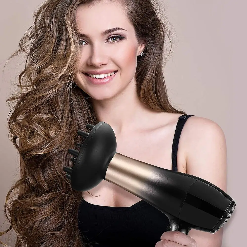 1875W Hair Dryer Nano Ionic Blow Dryer Professional Salon Hair Blow Dryer Lightweight Fast Dry Low Noise with Concentrator