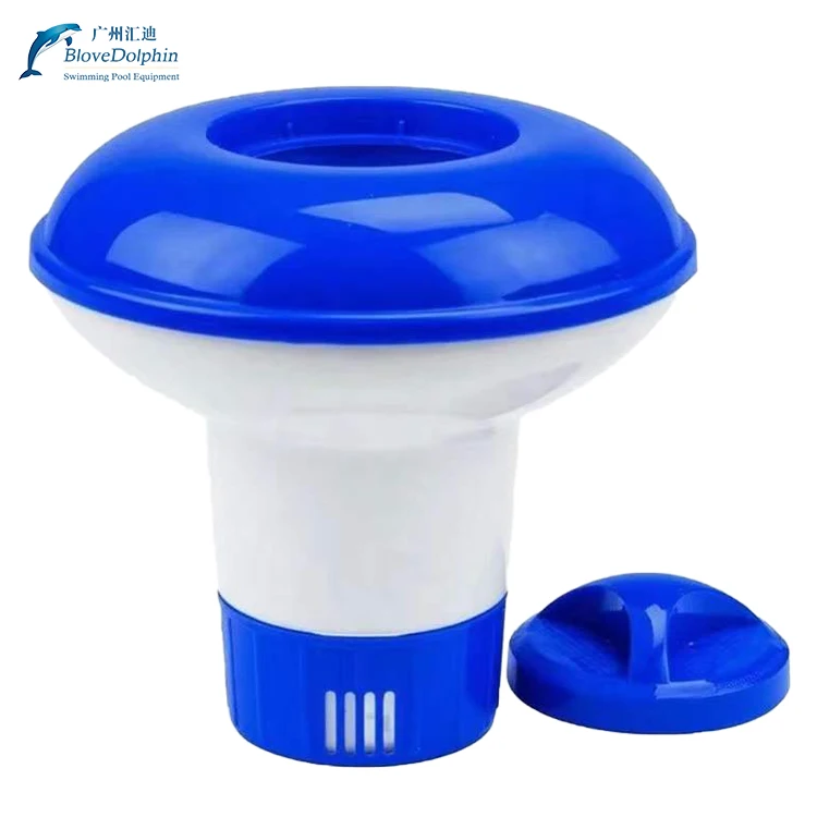 Huidi High Quality 1.5 Inch Floating Chlorine Dispenser PPS PP Material Tablet Design for Spa and Swimming Pool Use