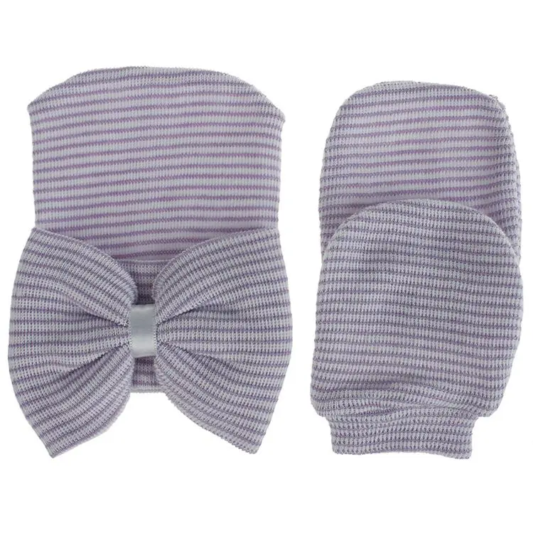 Мы предлагаем очаровательные хлопковые детские носки для новорожденных с большим бантом больница детский головной убор перчатки Комплект шапка аксессуары