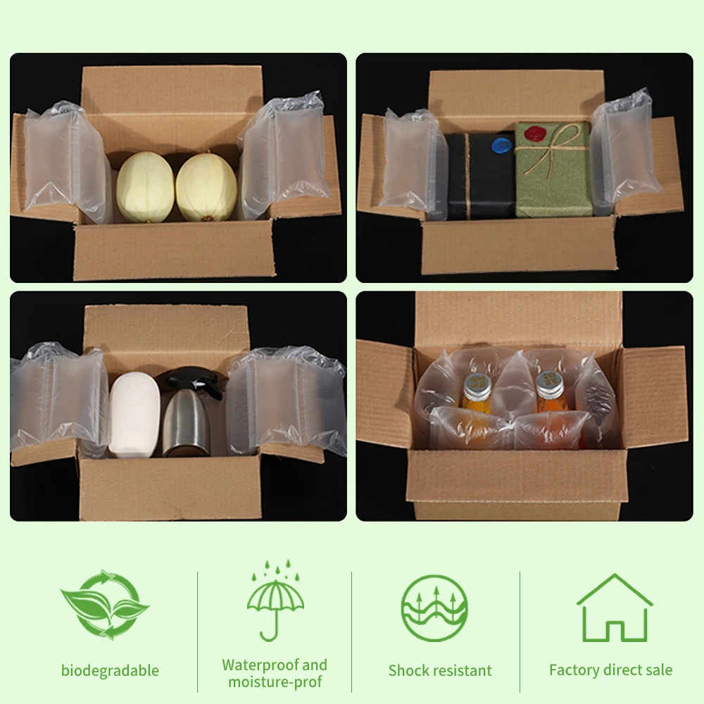 Compostable Inflatable PLA Protective Packaging Plastic Air Pillow Cushions