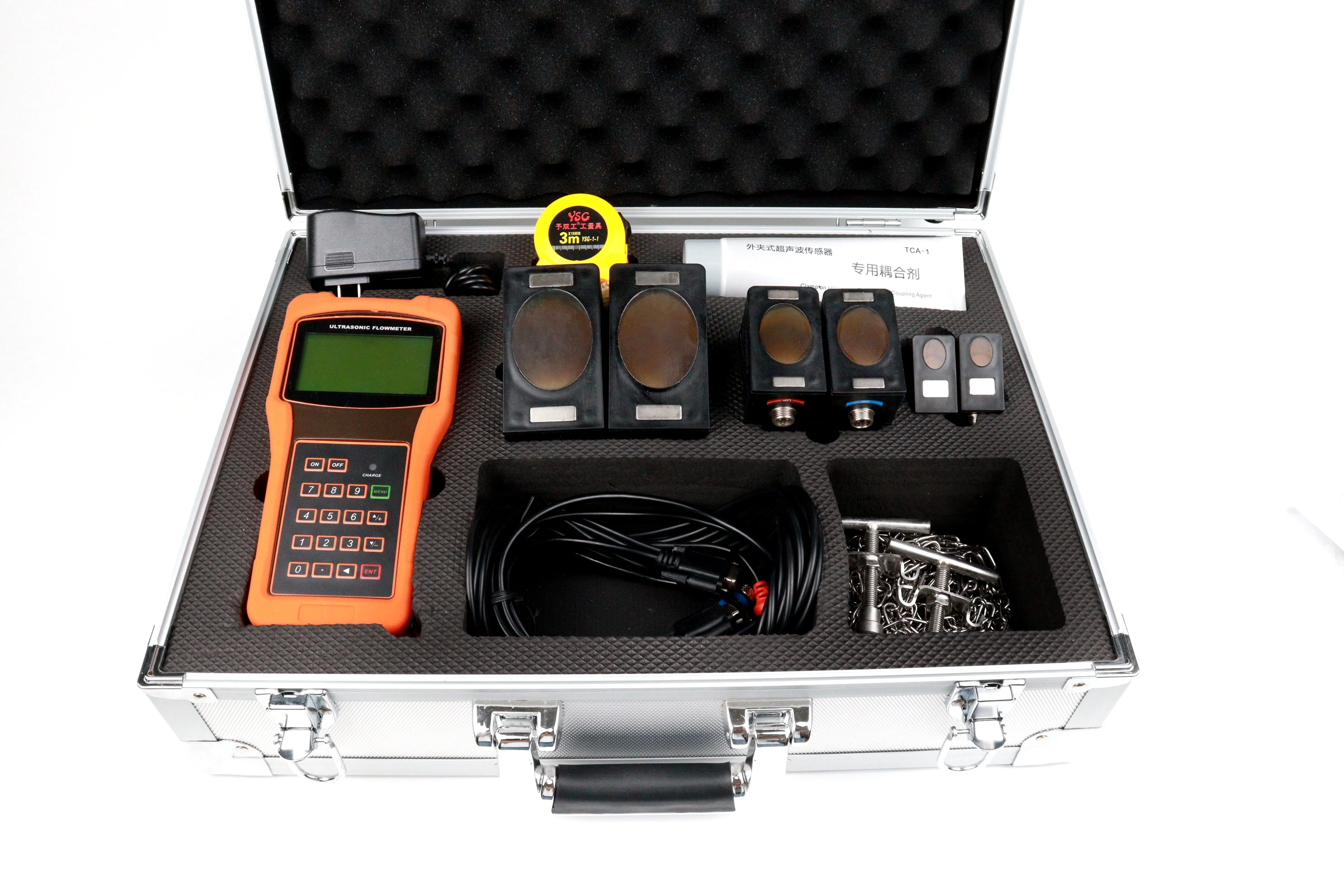 
IP68 liquid Ultrasonic flow meter for heat energy measurement dn100 portable type ultrasonic water flow meter 