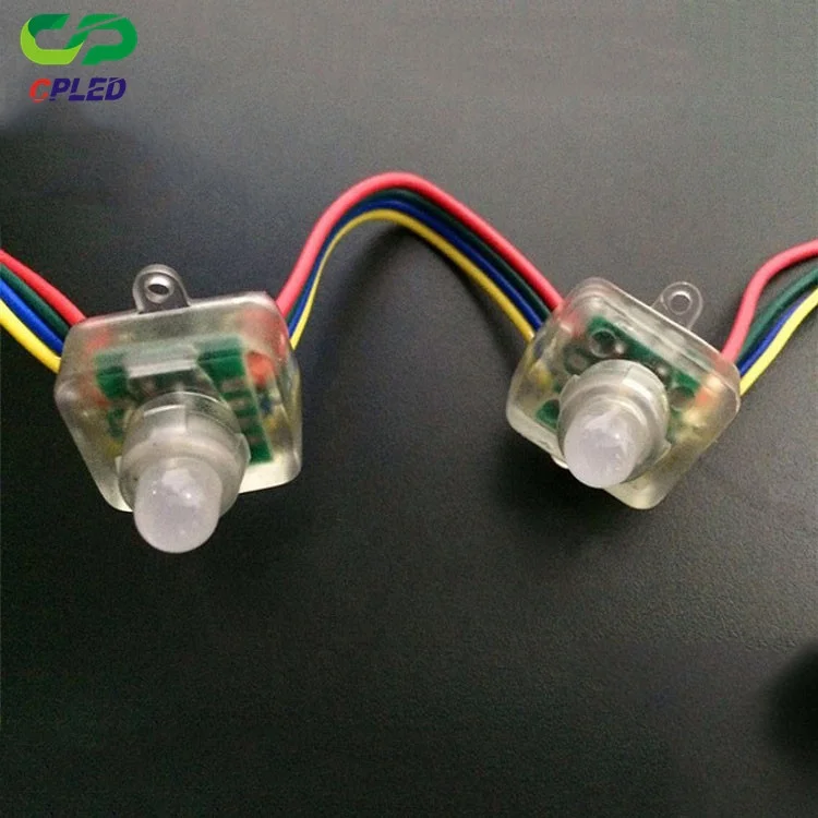 Competitive price RGB f8 led pixel 5V 12mm UCS1903 digital waterproof smart pixel Christmas LED bulb rgb led module