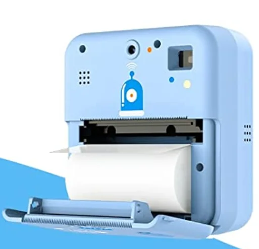 Thermal Printer Kids Camera Cute Beautiful Photo Frames Instant Printing Camera Black White Color Paper Children Mini Camera