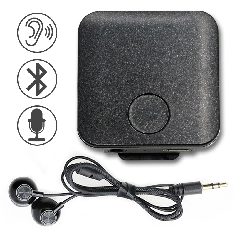 2 in 1 Portable ear sound amplifier MP3 style mini rechargeable wireless BT hearing aids for severe hearing loss