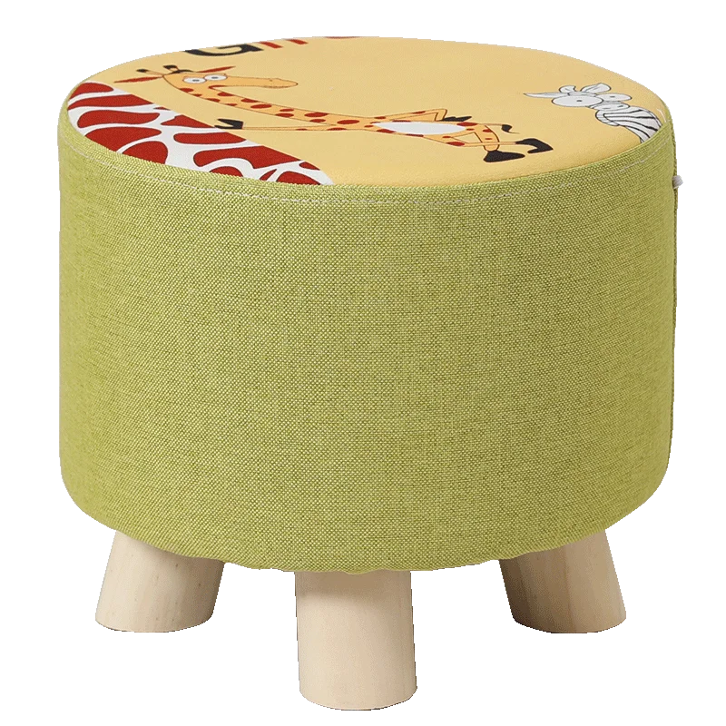 Cloth Round Animal Living Bedroom Room taboret Kids Footrest Stool Shoe Bench ottoman