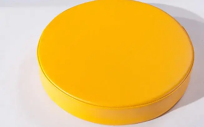 Leather waterproof cushion thickened sponge PU round high-density sofa bed cushion