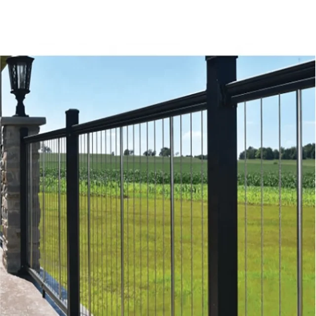 aluminium balustrade railing staircase handrail whole set OEM customized different size design 4.29m whole set baluster supply