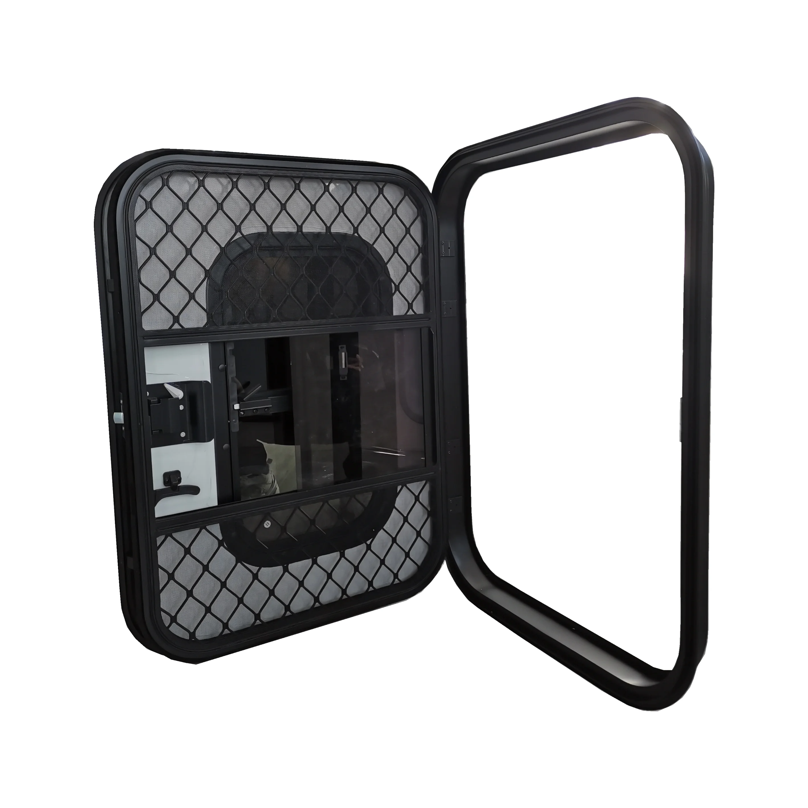 2024 TONGFA E-mark GLASS Aluminum alloy single-point lock Trailer door replacement with Insect control phylum