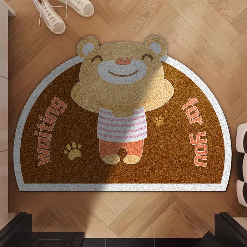 Customized Anti Slip Mat Various Patterns 8mm Thickness Coiled Material Door Mat For Home