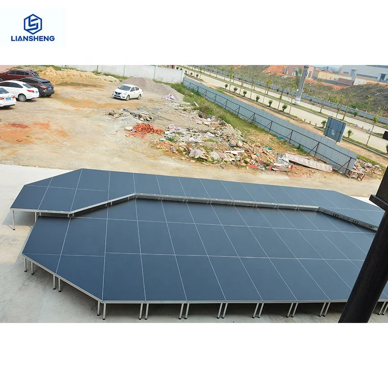 wholesale price outdoor stage truss display anti-slip Concert Wedding Stage Platform aluminum mobile Stage Podium for events