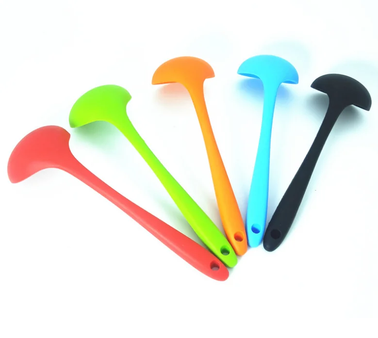 High Quality  Heat Resistant Non-Stick Durable Silicone Soup Ladle Ladle Spoon