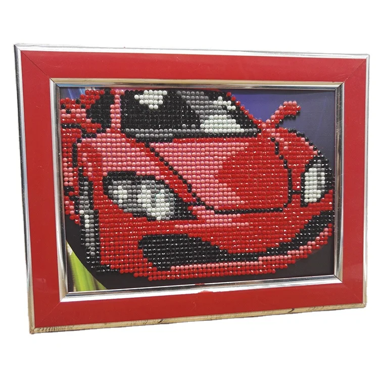 Cartoon car diy diamond painting kit for home decor