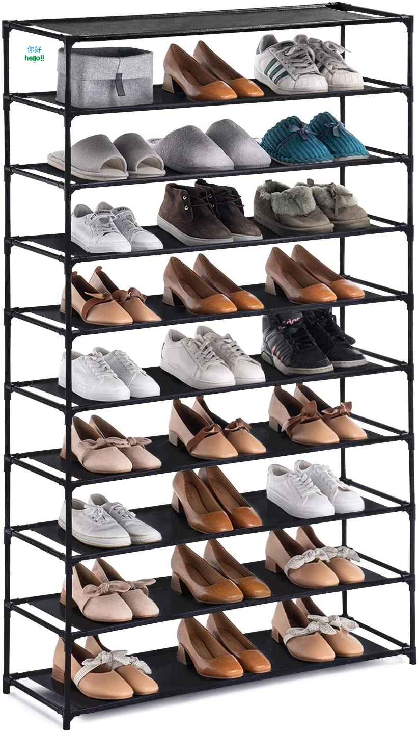 Cheap Hot Sale Non-woven Ventilation Shoe Rack Cabinet Shoe Display Stand Rak Sepatu With Covered