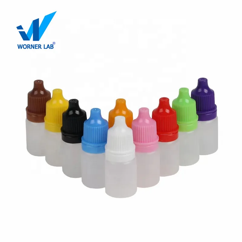 Wholesale Eye Drop Bottle with Childproof Cover Plastic Dropper Bottle
