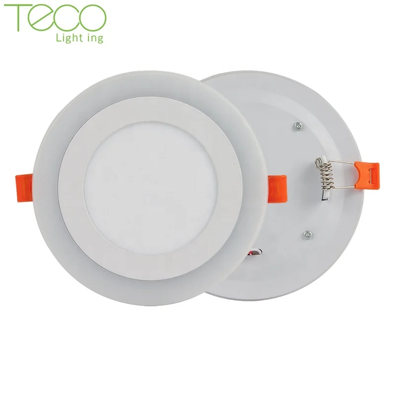 Commercial residential smd aluminum 3000k 4000k 6000k lamp 6 watt round square ip44 led ceiling light  panel