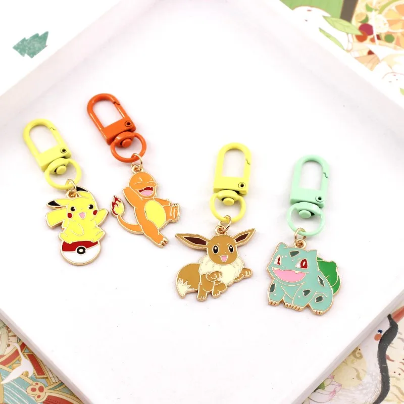 Wholesale Hard Soft Enamel Custom Key Chain Colorful Keyrings Souvenir Cute Cartoon Metal Keychains