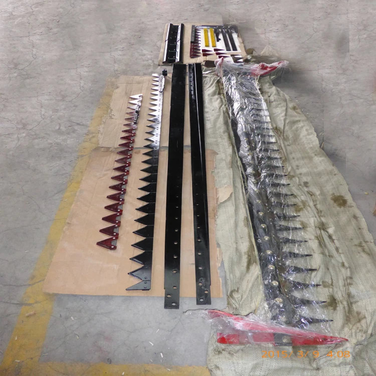 Harvester cutter bar assembly for harvester lawn mower