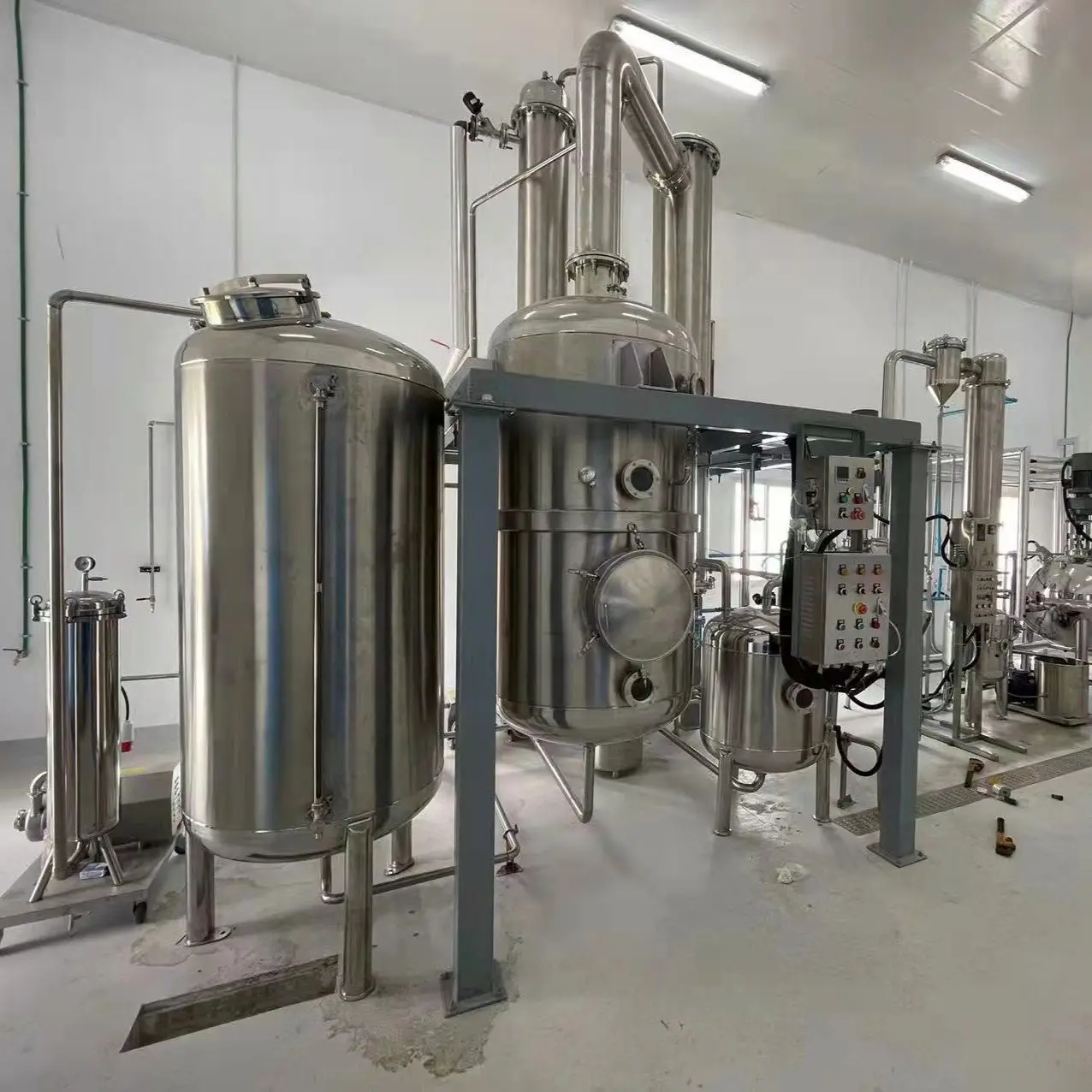 Professional Falling Film Evaporator For Juice And Paste With CE Certificate