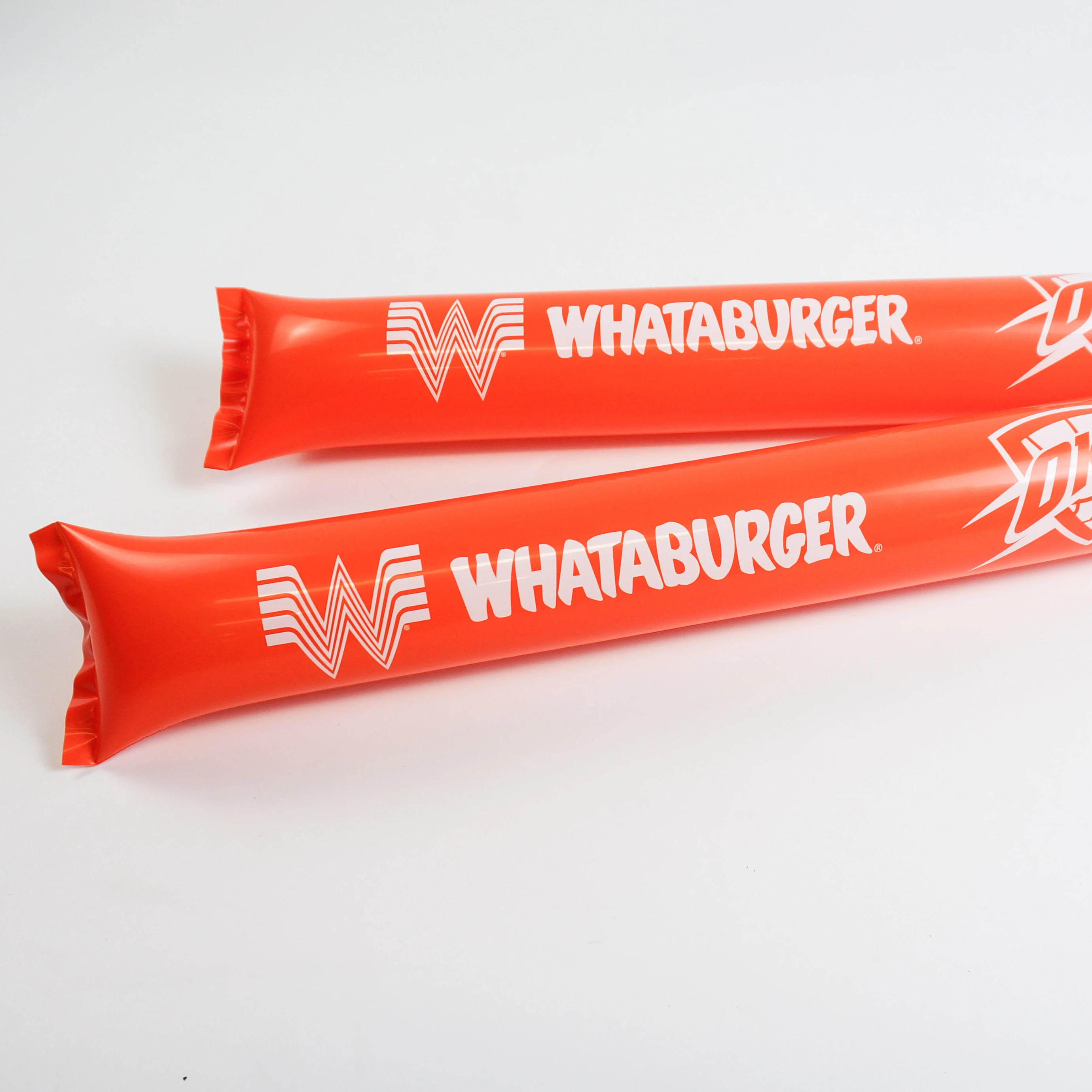 2024 wholesale blank promotional customized give aways led inflatable cheering sticks pvc pe Inflatable Thunder Cheering  Stick