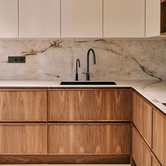 Modern new home kitchen furniture wood color decoration design kitchen cabinets kitchen cabinets & accessories