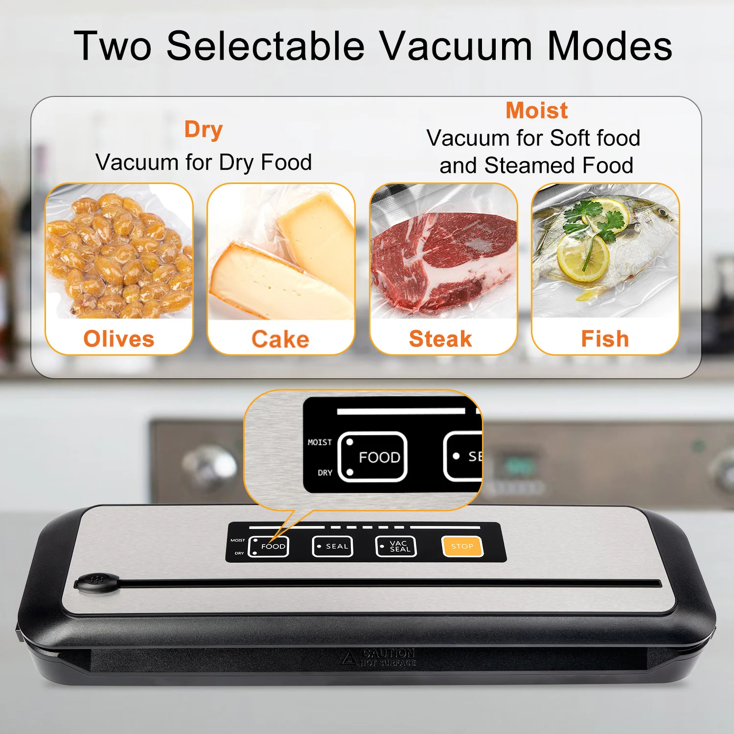 Durable Slim Electric Vacuum Food Sealer Top Ranking Household Supplies from China Manufacturer Plastic Material