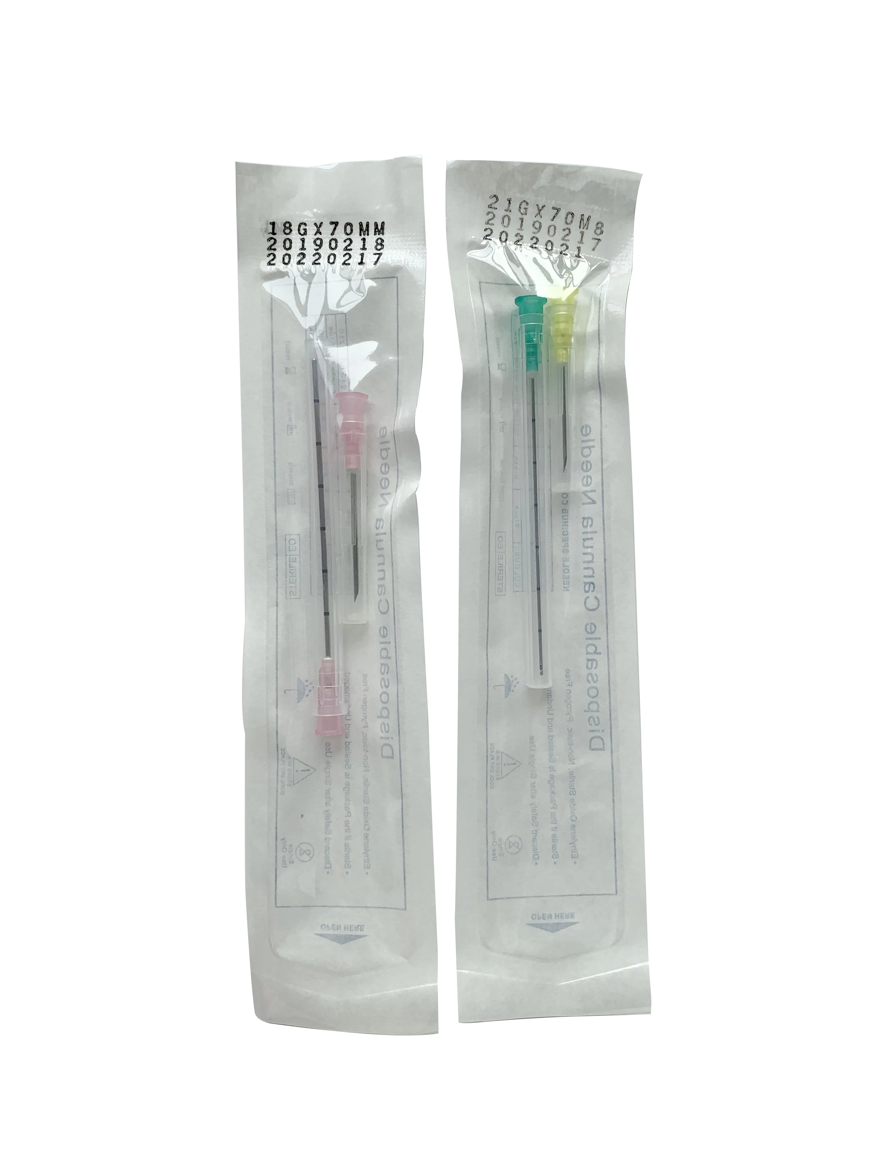 Disposable 25G 23G 22G dermal filler needle types of cannula