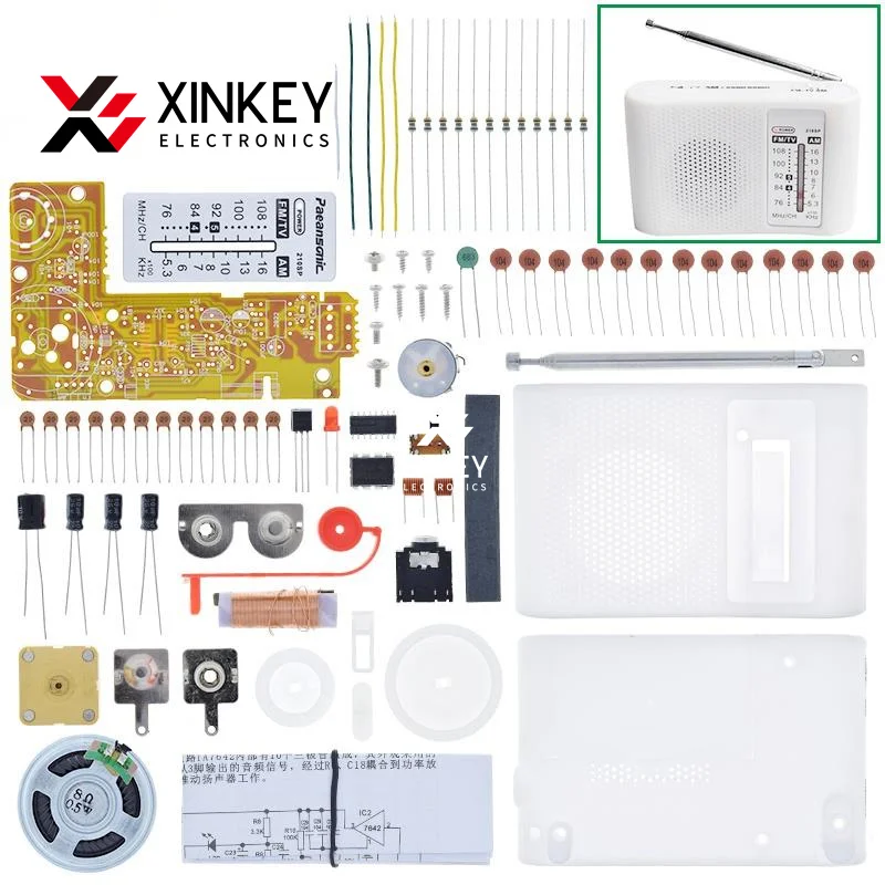 CF210SP AM/FM Stereo Radio Kit DIY Electronic Assemble Set Kit For Learner July DropShip DIY laboratory