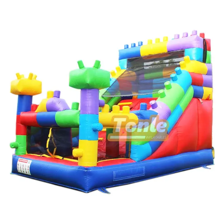 building blocks slide inflatable slide for sale