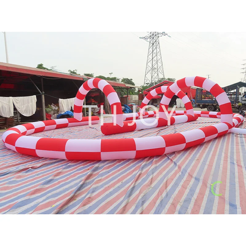Exciting 15x7m Inflatable Quad Zorb Ball Track with Free Shipping to Your Door